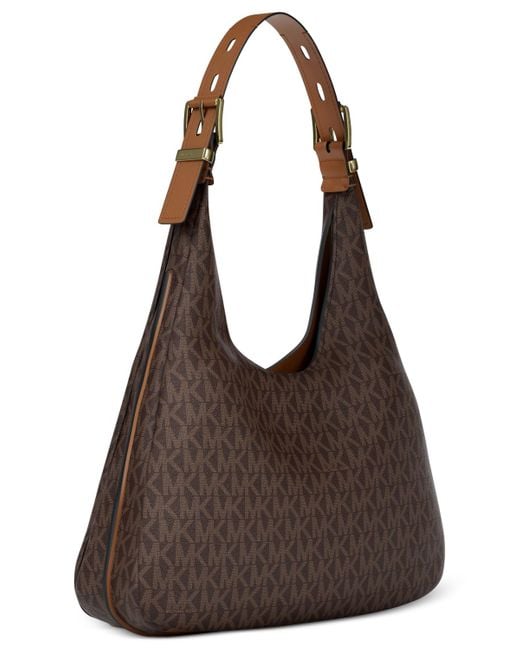 Michael Kors Brown Nolita Large Hobo Shoulder Bag