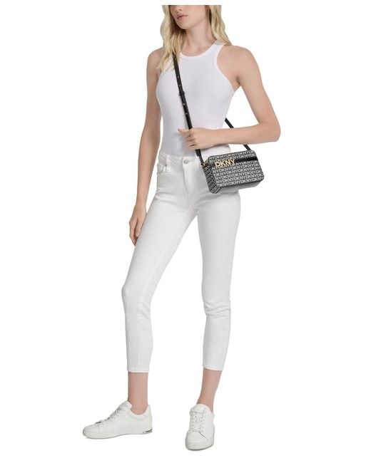 DKNY Metallic Avril Small Logo Camera Bag