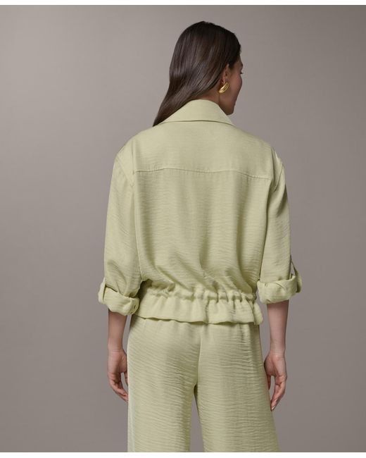 Donna Karan Green Collared Jacket