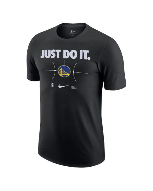 Nike Black Golden State Warriors Just Do It T-shirt for men