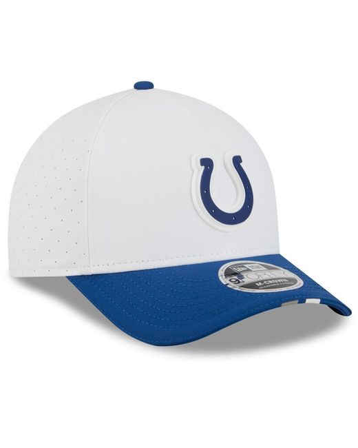 KTZ Blue White/royal Indianapolis Colts 2025 Nfl Training Camp A-frame 9forty Adjustable Hat for men