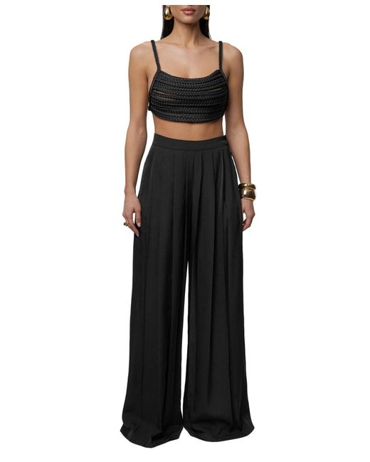 JLUXLABEL Black Sofie Braided Top
