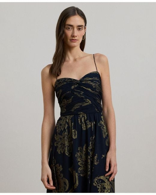 【送料&関税込】Polo Ralph Lauren Leonidas Sleeveless Gown Lauren Ralph Lauren LEONIDAS Marine - Free delivery