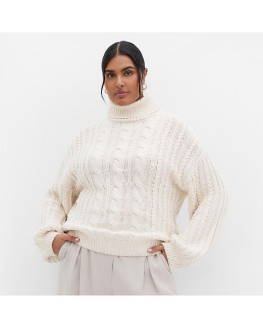 City Chic Women's White Plus Size Avah Sweater