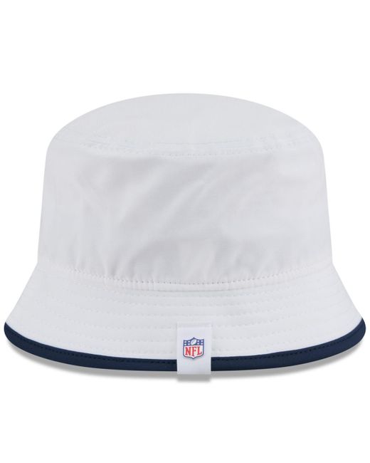 KTZ White Seattle Seahawks 2025 Nfl Training Camp Stretch Bucket Hat for men