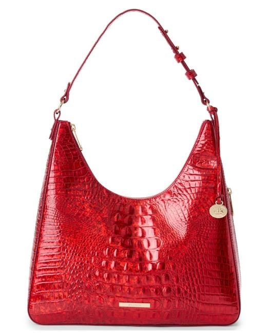 Brahmin Women's Red Tabitha Leather Shoulder Bag