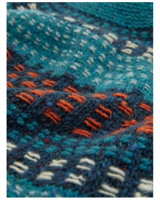 Celtic & Co. Float Stitch Yoke Donegal Sweater in Blue | Lyst