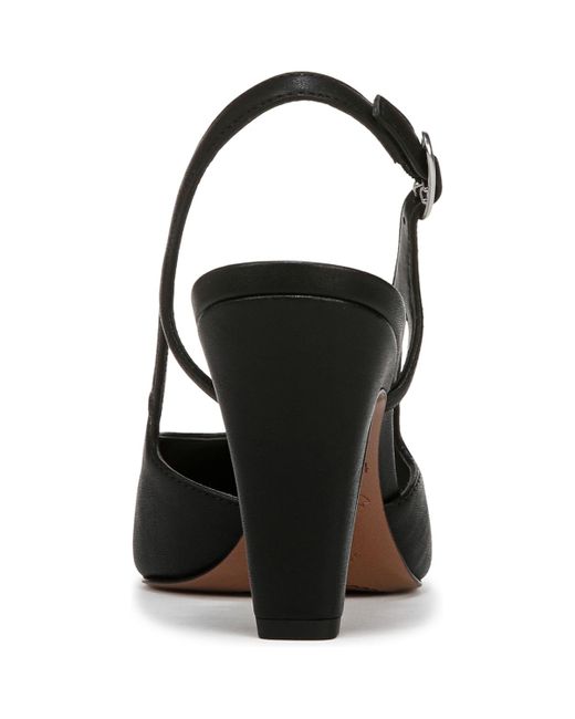 Franco Sarto Black Sabrina Pointed Toe Slingbacks Pumps
