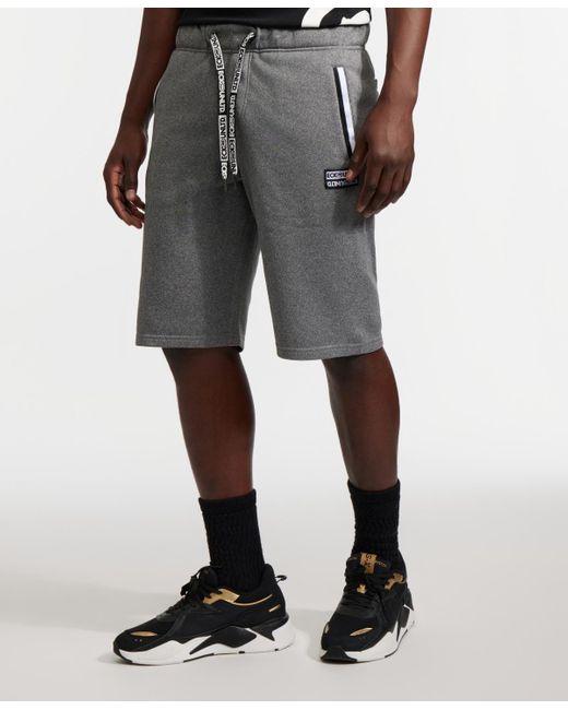 Ecko' Unltd Gray Dynamic Fleece Shorts for men
