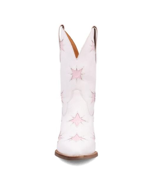 Dingo White Starburst Leather Boot