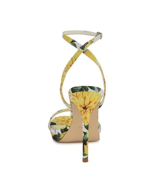 Nine West Metallic Loola Ankle Strap High Stiletto Sandals