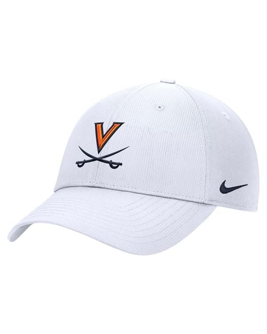 Nike White Virginia Cavaliers 2025 On-field Club Performance Adjustable Hat