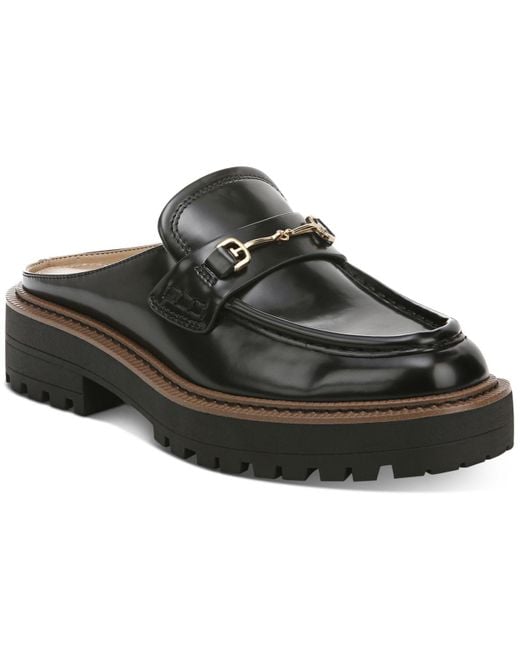 leather lug mule