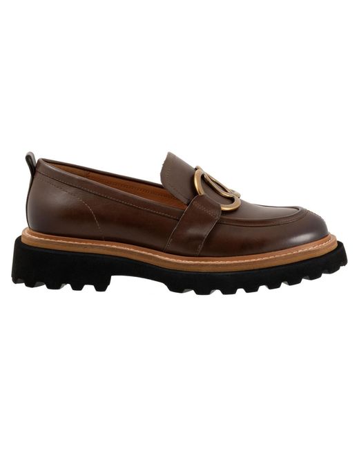EOS FOOTWEAR Brown Abbi Flat