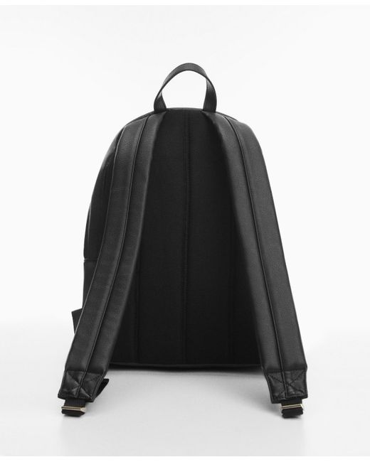 Mango Leathereffect Backpack in Black for Men Lyst