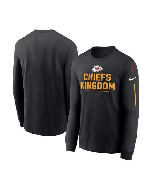 Kansas City Chiefs Nike Velocity Long Sleeve T-Shirt - Black