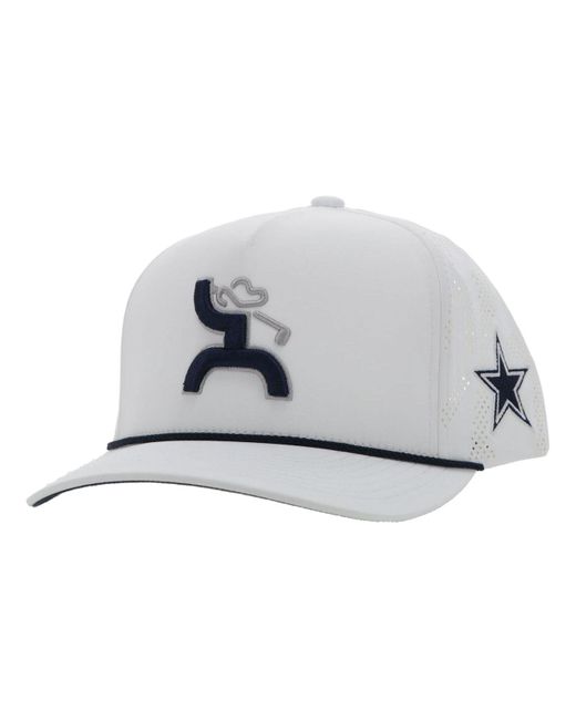 Men's HOOey Tan/White Dallas Cowboys Logo Trucker Snapback Hat