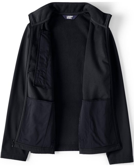 Lands' End Black Soft Shell Jacket for men