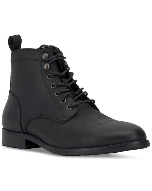 Vince Camuto Black Lannie Leather Jack Boot for men