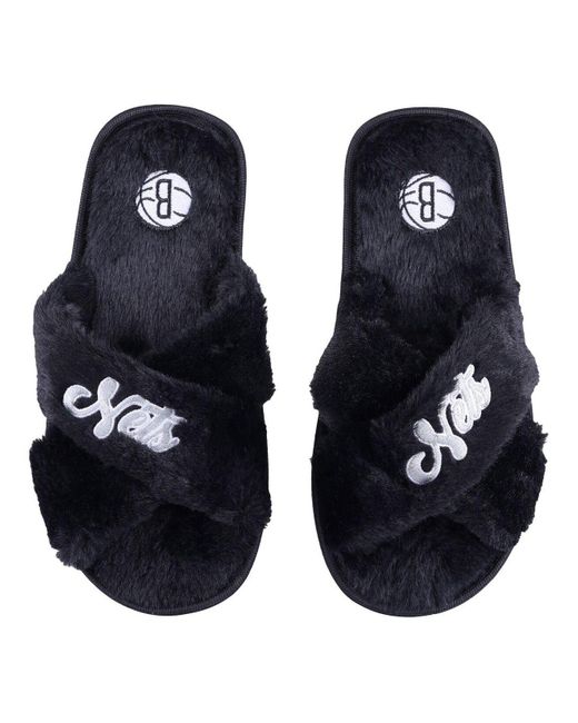 brooklyn nets slippers