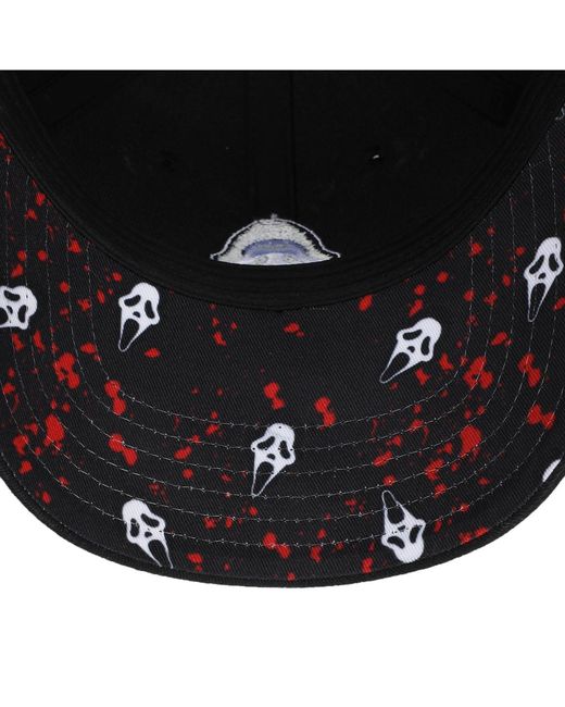 Ghostface Black Character Embroidered Aop Baseball Cap for men