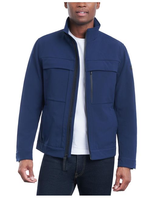 Michael Kors Blue Dressy Full-zip Soft Shell Jacket for men