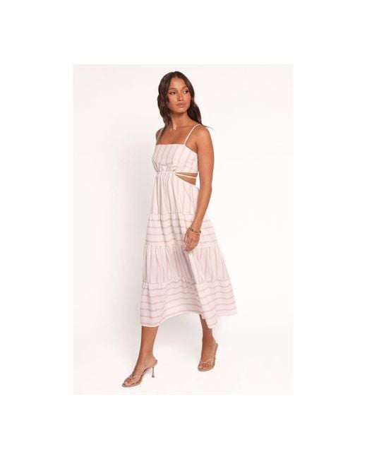 Petal & Pup Pink Evelin Midi Dress