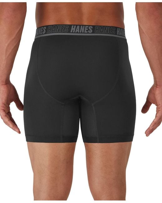 Hanes Blue Performance Boxer Briefs for men