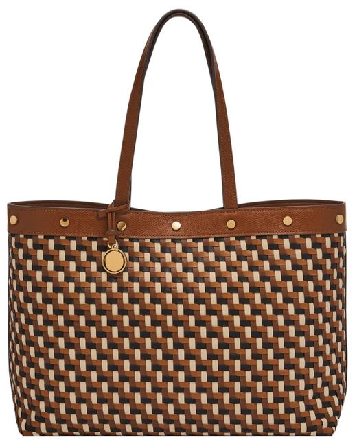 Fossil Brown Jessie East West Tote