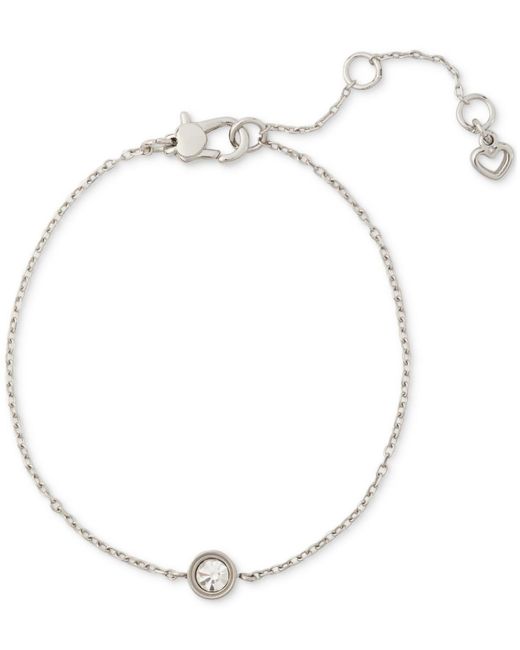 Kate Spade Goldtone Solitaire Imitation Pearl Link Bracelet in White Lyst