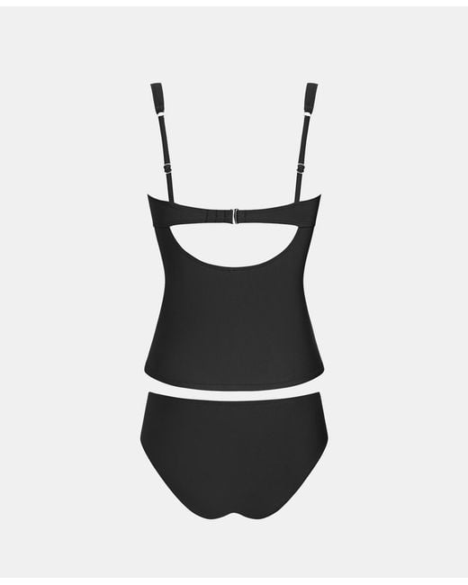 CUPSHE Black Chic Tankini Sets