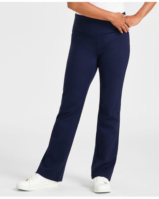 Style & Co. Petite Highrise Pullon Bootcut Ponte Pants, Created For