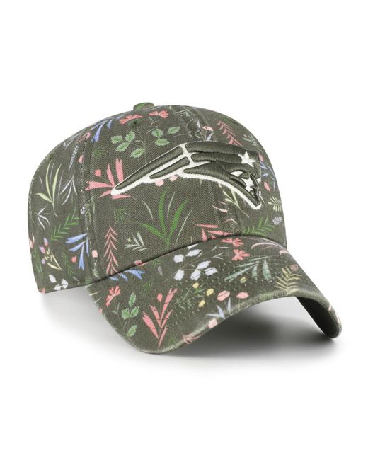 '47 Green New England Patriots Verbena Clean Up Adjustable Hat