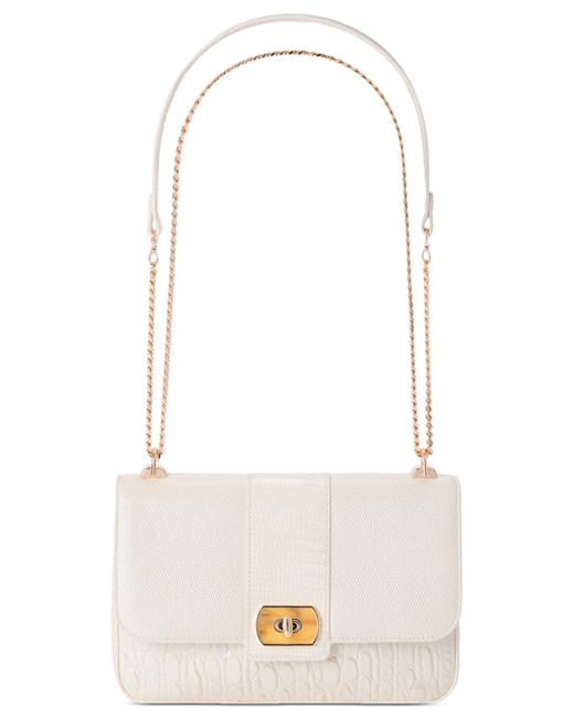 Brahmin Natural Rosalie Carman Small Leather Handbag