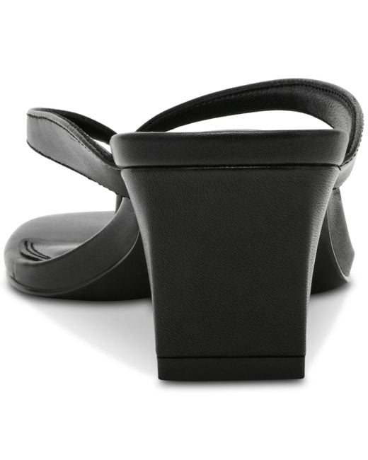 Steve Madden Black Ninna Blade Heel Thong Sandals
