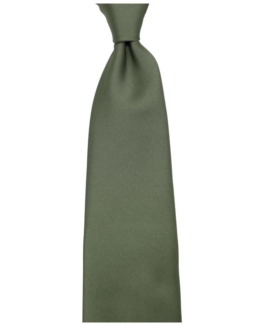 DKNY Green Satin Solid Slim Tie for men