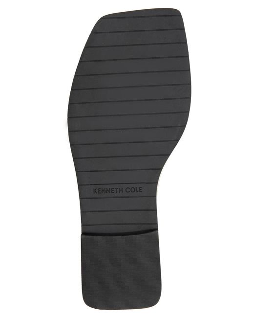 Kenneth Cole White Asher Flat Sandals