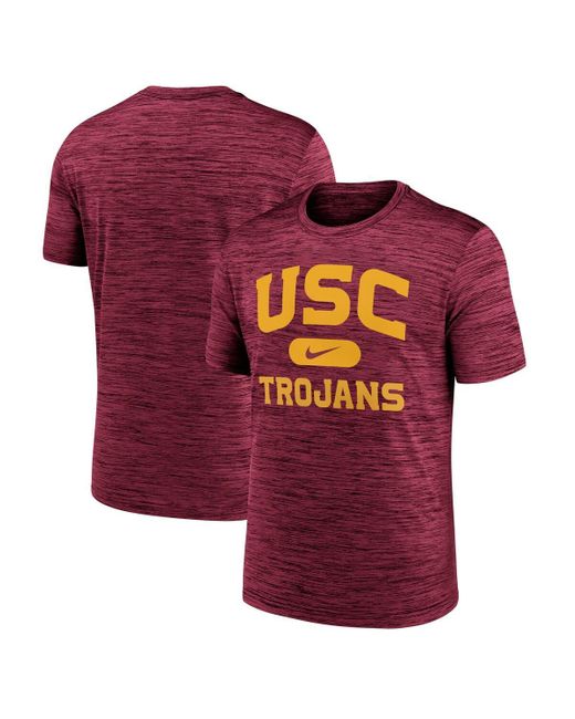 Nike Red Usc Trojans Velocity Mascot Performance T-shirt for men