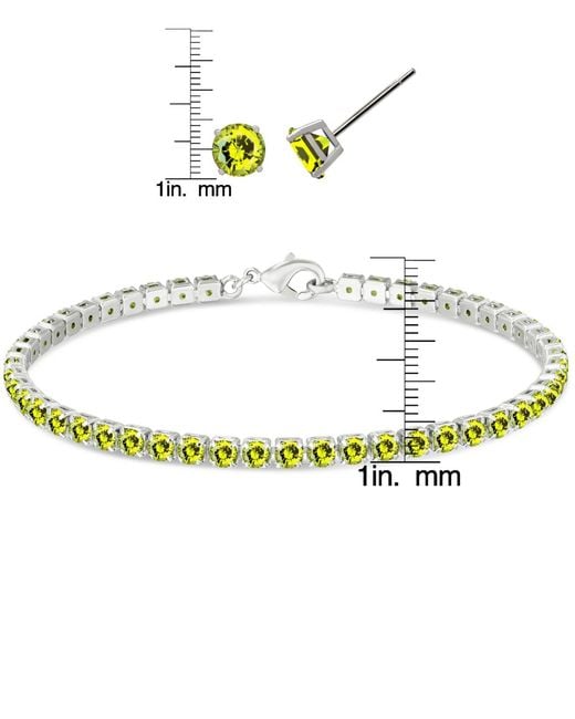 Macy's White Simulated Round Laydown Bracelet