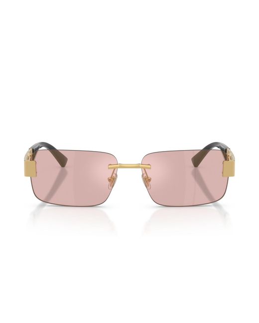 Versace Pink Rectangle Sunglasses for men