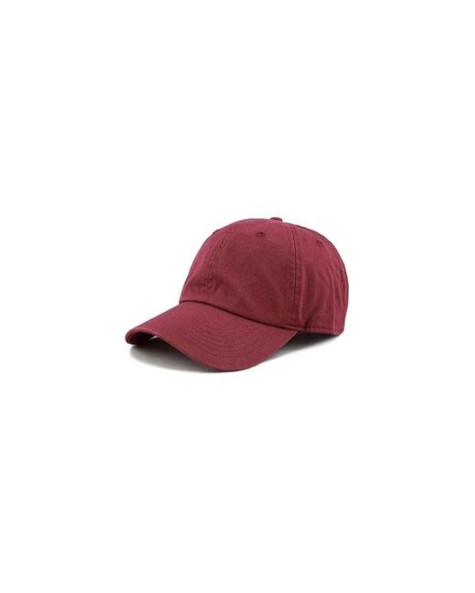 Multijoy Red Baseball Dad Hat Men Blank Washed Low Profile Cotton And Denim Upf 50+ Running Golf Cap Hat