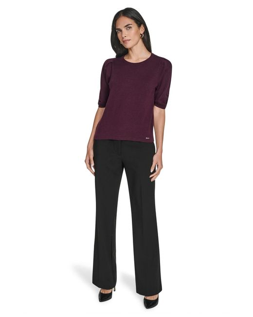 Calvin Klein Purple Crew Neck Sweater