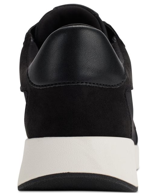 DKNY White Oaks Logo Applique Athletic Lace Up Sneakers