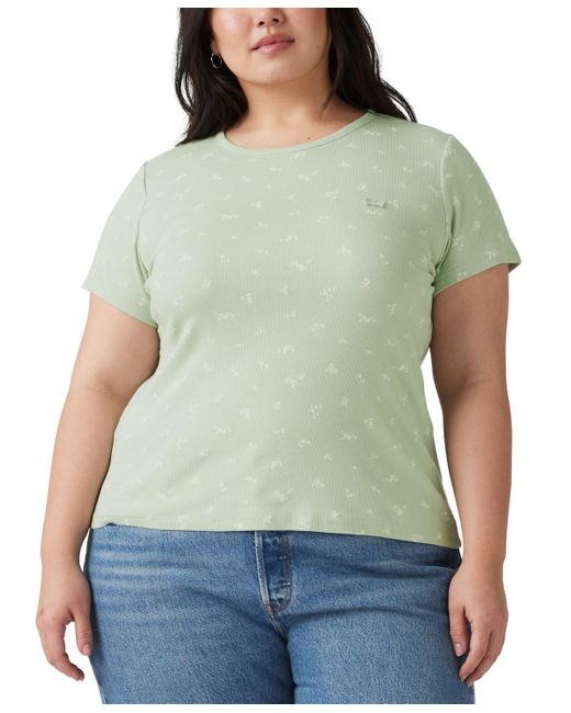売れ筋商品|||リーバイス カットソー トップス レディース Plus Size Hayes Short-Sleeve T-Shirt Lou Ditsy Floral リーバイス レディース カットソー トップス Plus Size Hayes