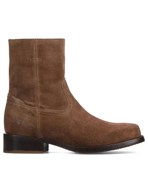 Frye Brown Campus Inside Zipper Boots for men