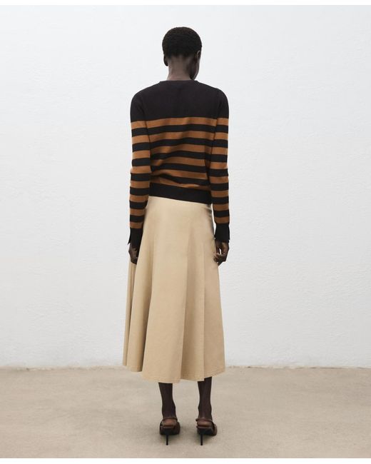 Mango Brown Cuff Opening Cardigan