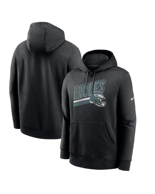 Nike Black Philadelphia Eagles Club Fleece Pullover Hoodie for men