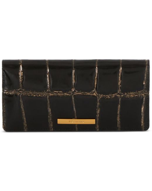 Brahmin Ady Wallet Nerina Embossed Leather Wallet in Black Lyst
