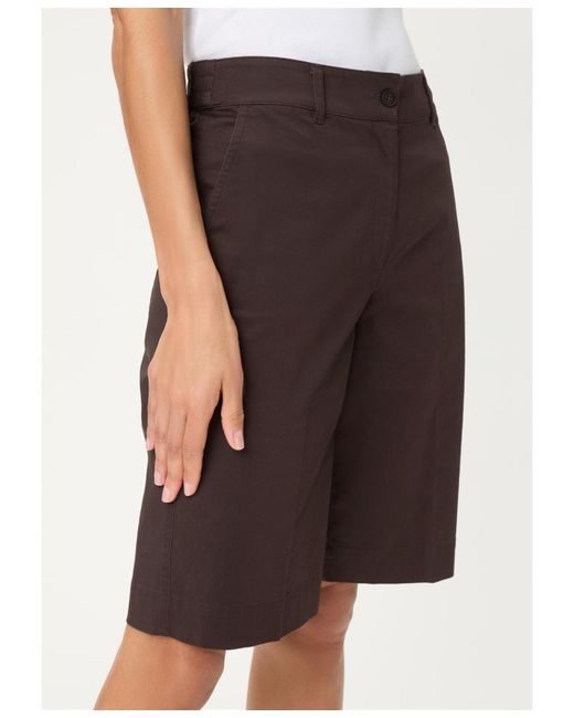 Olsen Black Solid Shorts