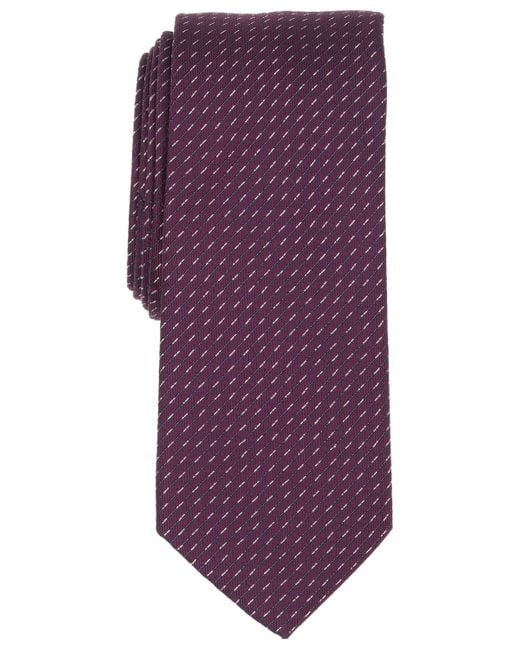 Alfani Purple Regent Stripe Solid Tie for men